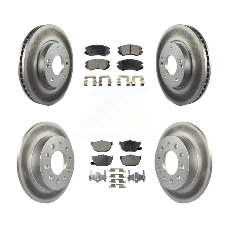 Transit Auto KGF-100836 Disc Brake Kit for 2003-2008 Hyundai Tiburon - Front and Rear