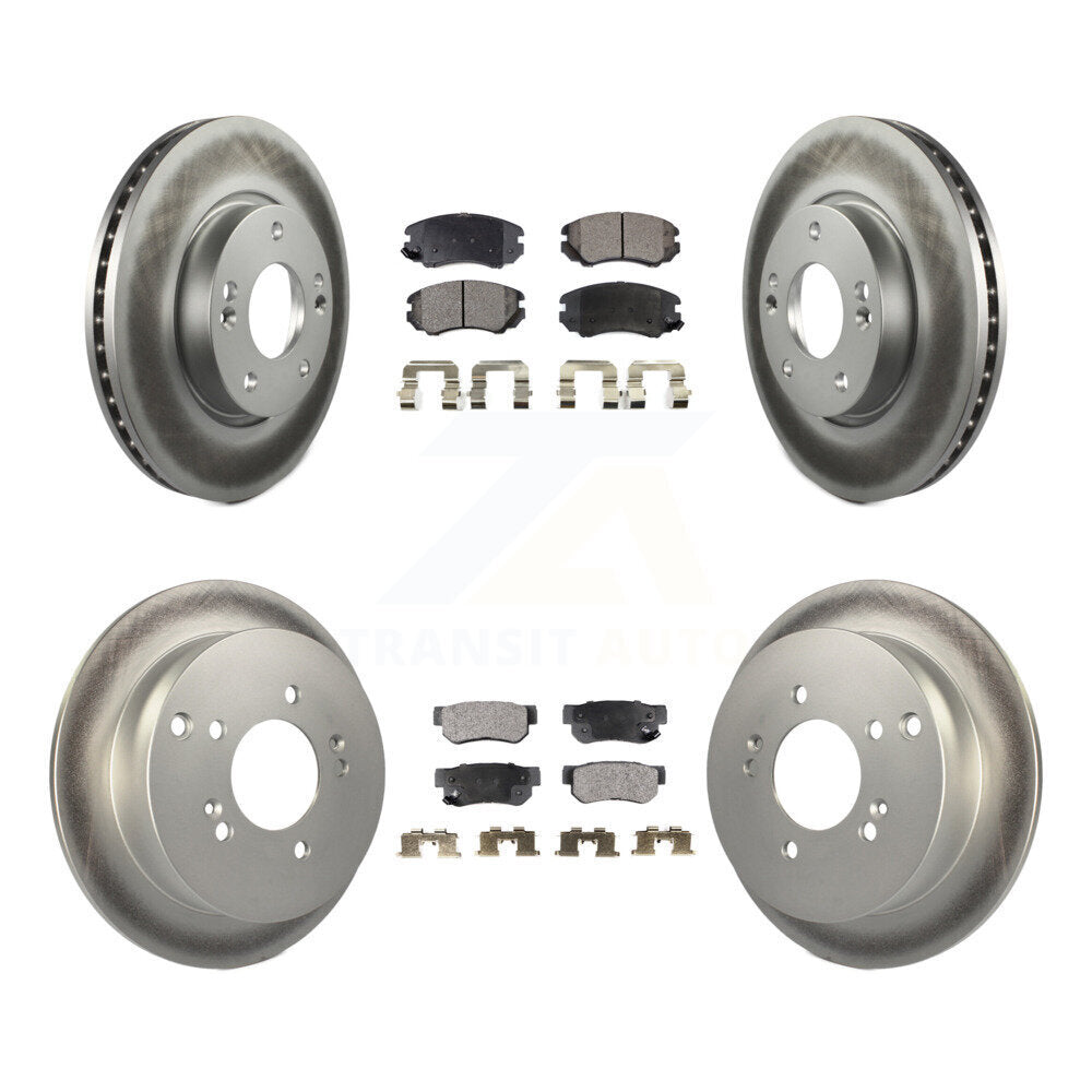 Transit Auto KGF-100837 Disc Brake Kit for 2005-2010 Hyundai Tucson, Kia Sportage - Front and Rear