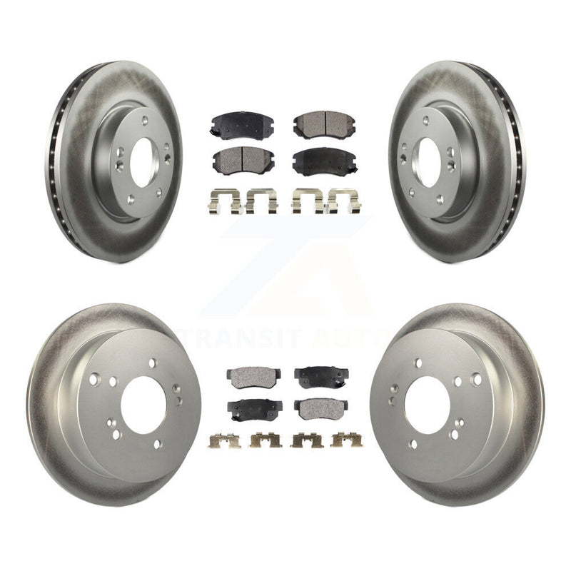 Transit Auto KGF-100837 Disc Brake Kit for 2005-2010 Hyundai Tucson, Kia Sportage - Front and Rear