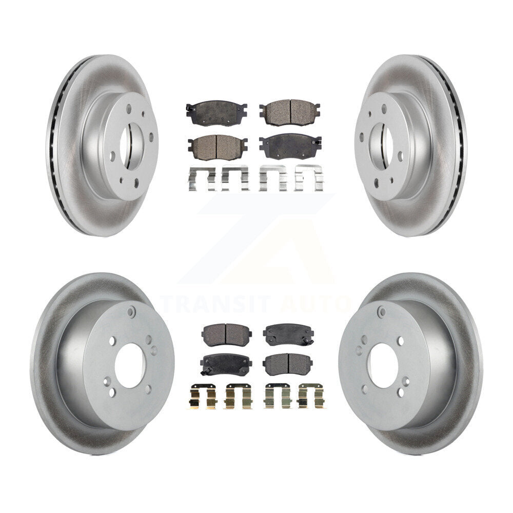 Transit Auto KGF-100866 Disc Brake Kit for 2006 Hyundai Accent - Front and Rear