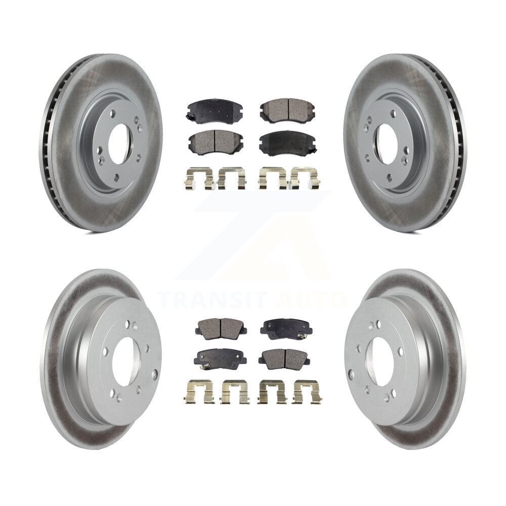 Transit Auto KGF-100873 Disc Brake Kit for 2007-2010 Hyundai Azera, Kia Amanti - Front and Rear