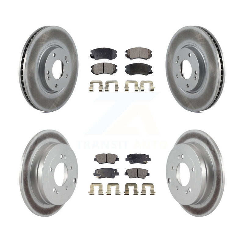 Transit Auto KGF-100873 Disc Brake Kit for 2007-2010 Hyundai Azera, Kia Amanti - Front and Rear