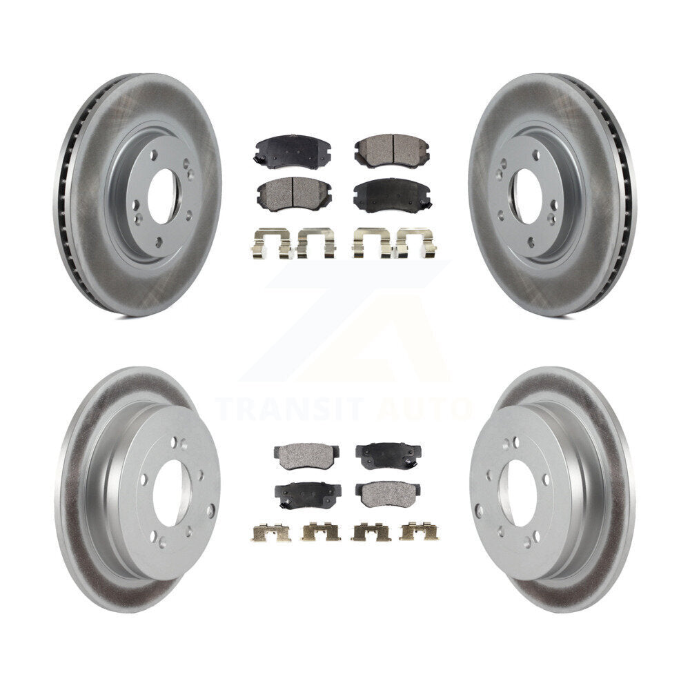 Transit Auto KGF-100874 Disc Brake Kit for 2006-2009 Hyundai Azera - Front and Rear