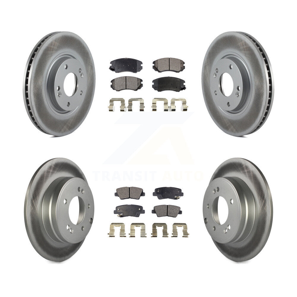 Transit Auto KGF-100875 Disc Brake Kit for 2010-2011 Hyundai Azera - Front and Rear