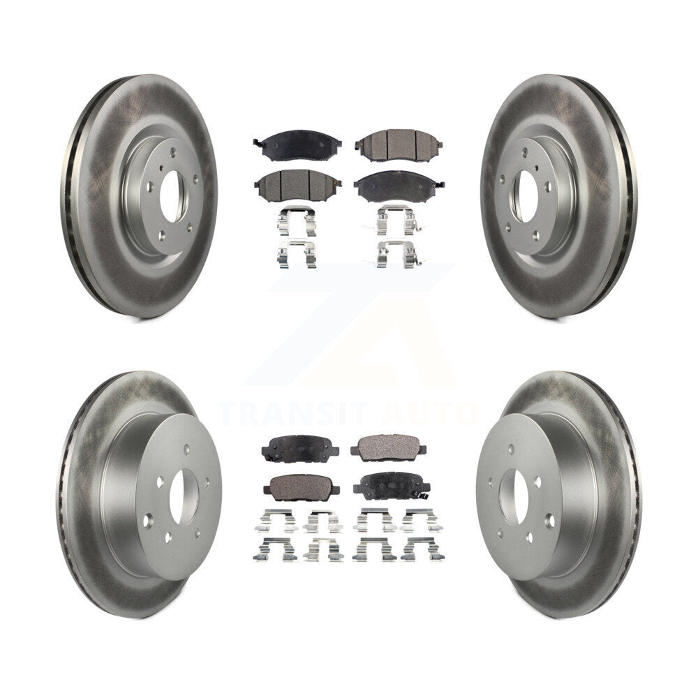 Transit Auto KGF-100883 Disc Brake Kit for 2011-2017 INFINITI QX70, Nissan Murano - Front and Rear