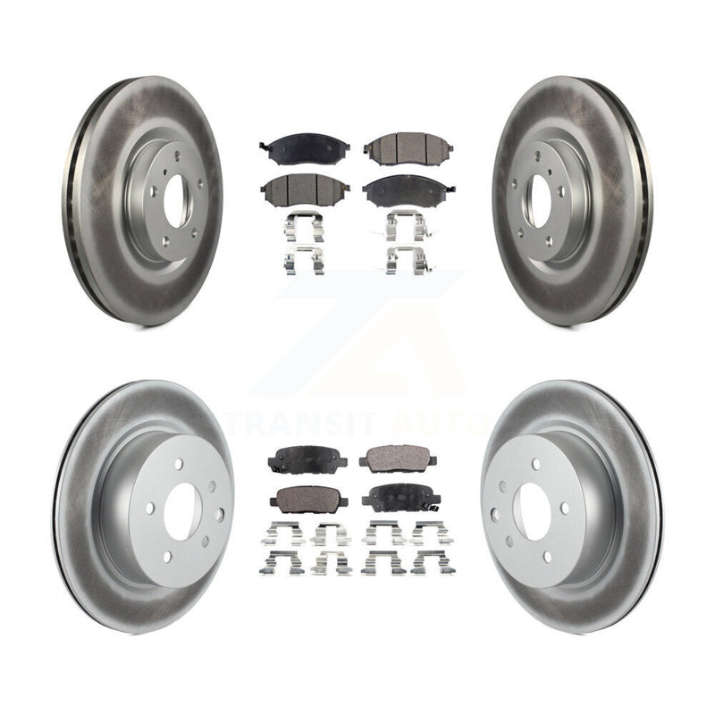 Transit Auto KGF-100884 Disc Brake Kit for 2005-2015 INFINITI Q40, INFINITI QX50 and More - Front and Rear