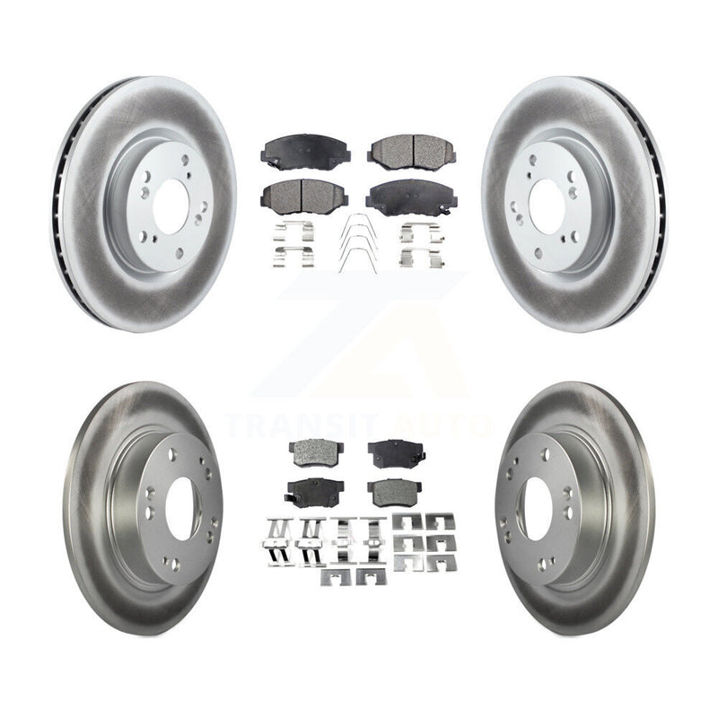 Transit Auto KGF-100889 Disc Brake Kit for 2012-2015 Acura ILX, Honda Civic - Front and Rear