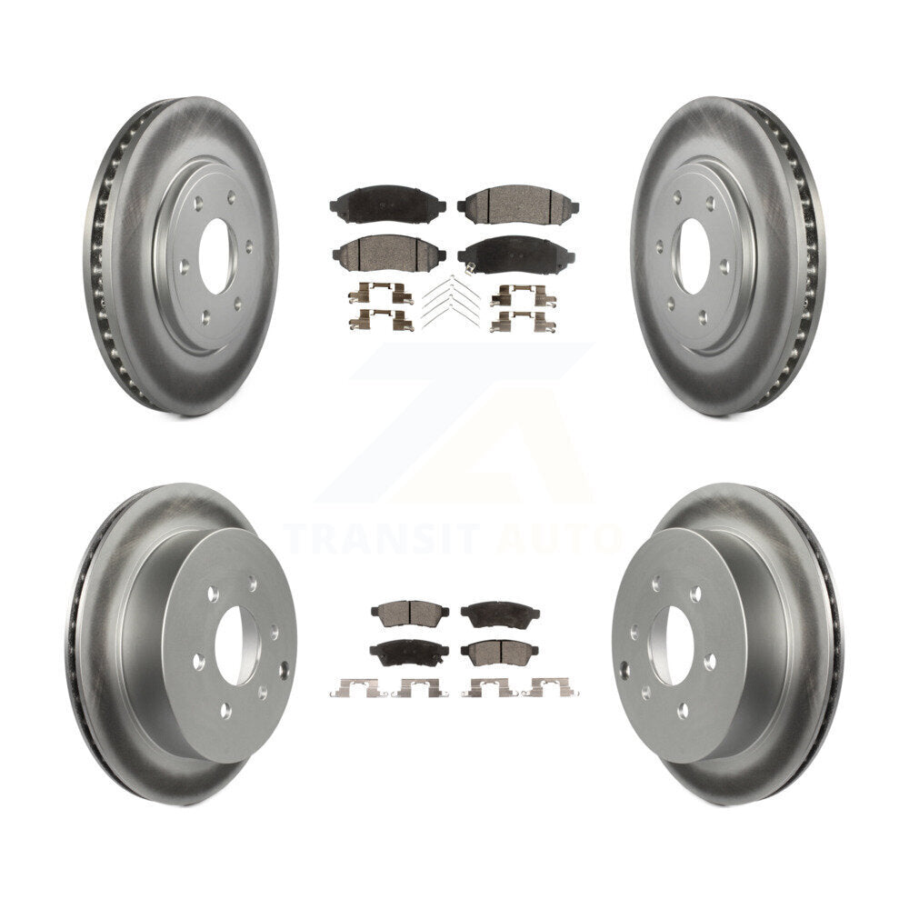 Transit Auto KGF-100902 Disc Brake Kit for 2005-2019 Suzuki Equator, Nissan Frontier - Front and Rear