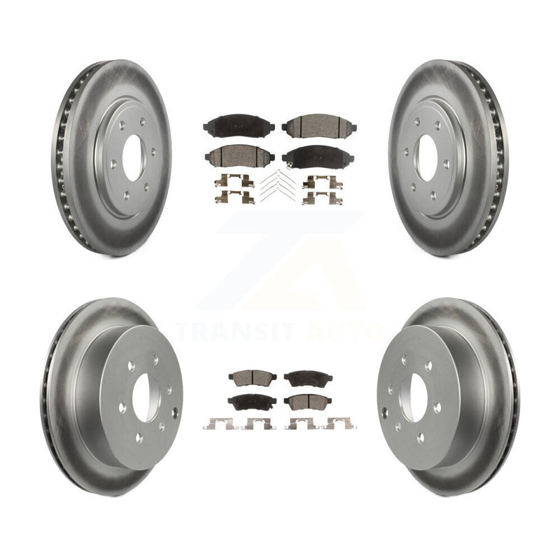 Transit Auto KGF-100902 Disc Brake Kit for 2005-2019 Suzuki Equator, Nissan Frontier - Front and Rear