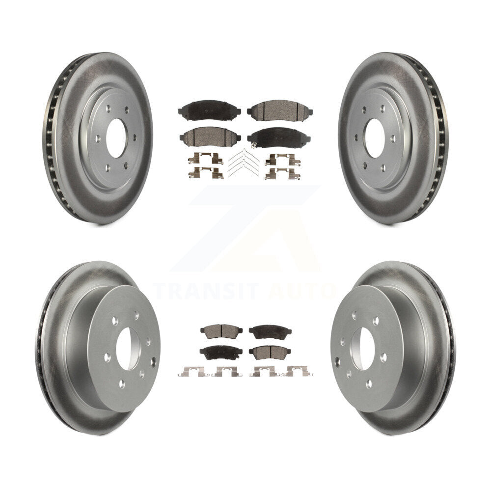 Transit Auto KGF-100904 Disc Brake Kit for 2005-2023 Nissan Frontier, Suzuki Equator, Nissan Xterra - Front and Rear