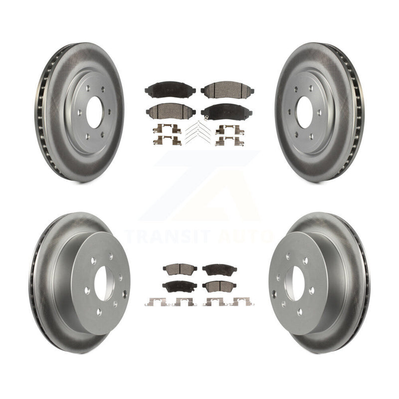 Transit Auto KGF-100904 Disc Brake Kit for 2005-2023 Nissan Frontier, Suzuki Equator, Nissan Xterra - Front and Rear