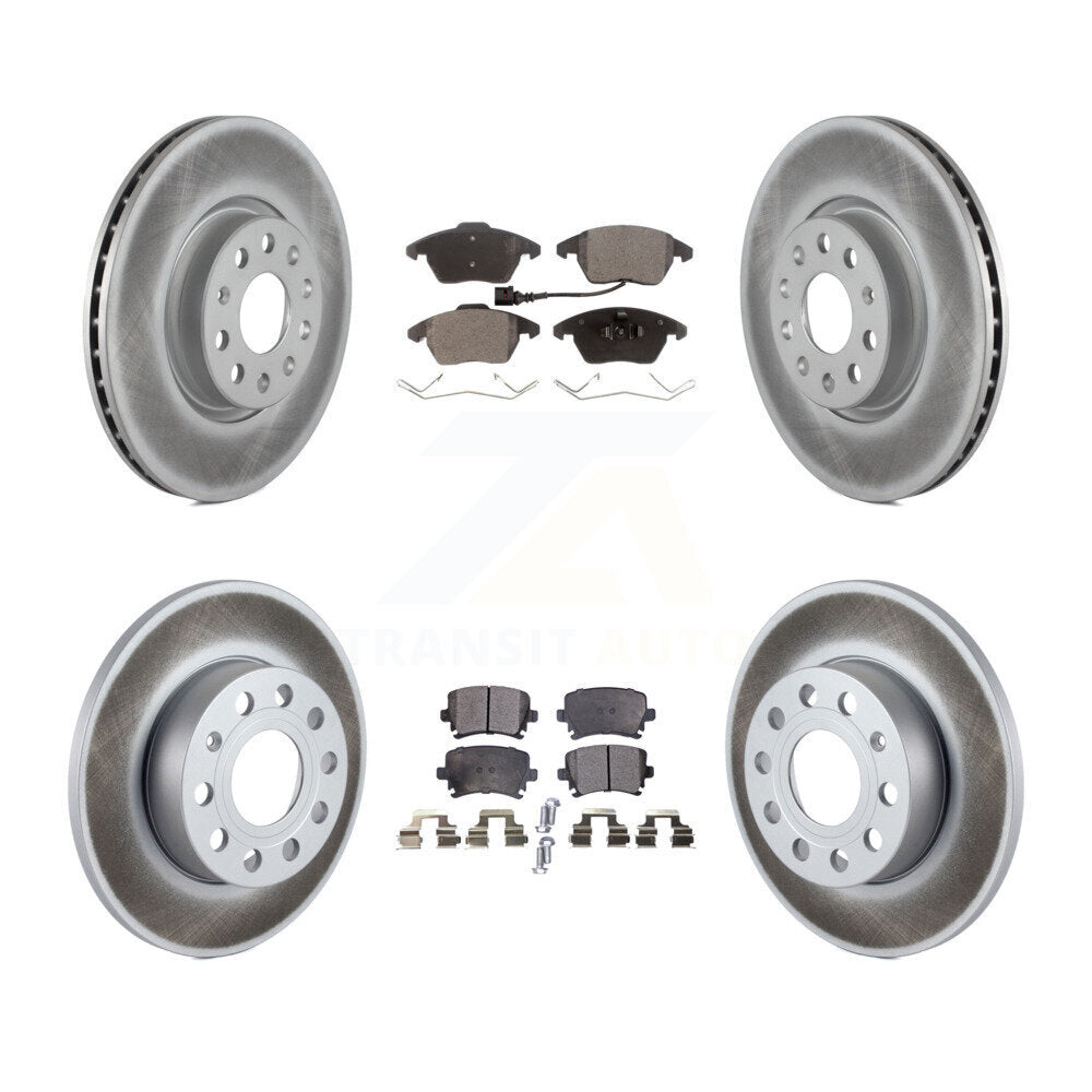 Transit Auto KGF-100909 Disc Brake Kit for 2006-2009 Audi A3, Audi A3 Quattro, Volkswagen Rabbit - Front and Rear