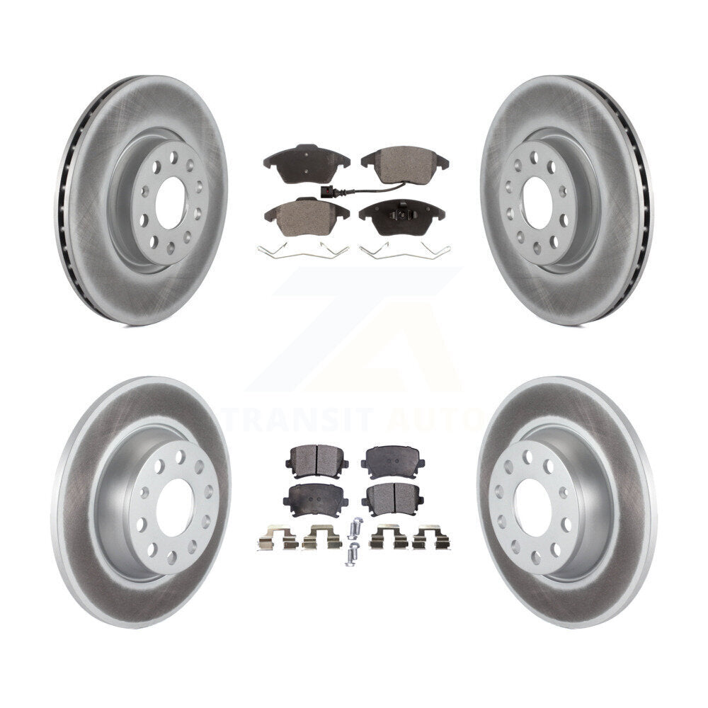 Transit Auto KGF-100910 Disc Brake Kit for 2006-2010 Volkswagen GTI, Audi A3 and More - Front and Rear