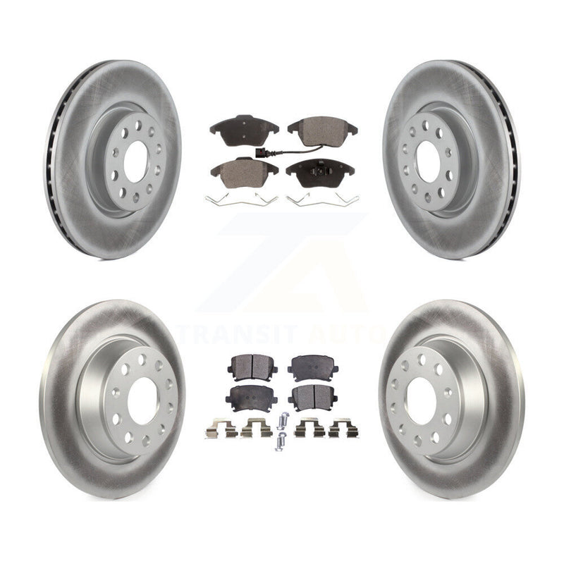 Transit Auto KGF-100911 Disc Brake Kit for 2008-2017 Volkswagen CC, Volkswagen GTI and More - Front and Rear
