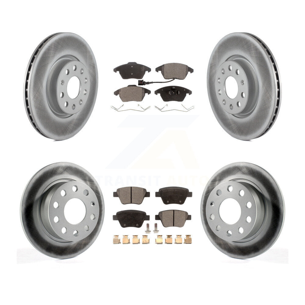 Transit Auto KGF-100913 Disc Brake Kit for 2017-2018 Volkswagen Jetta - Front and Rear