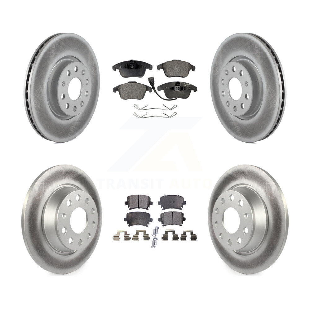 Transit Auto KGF-100915 Disc Brake Kit for 2009-2018 Volkswagen Tiguan Limited, Audi Q3 and More - Front and Rear
