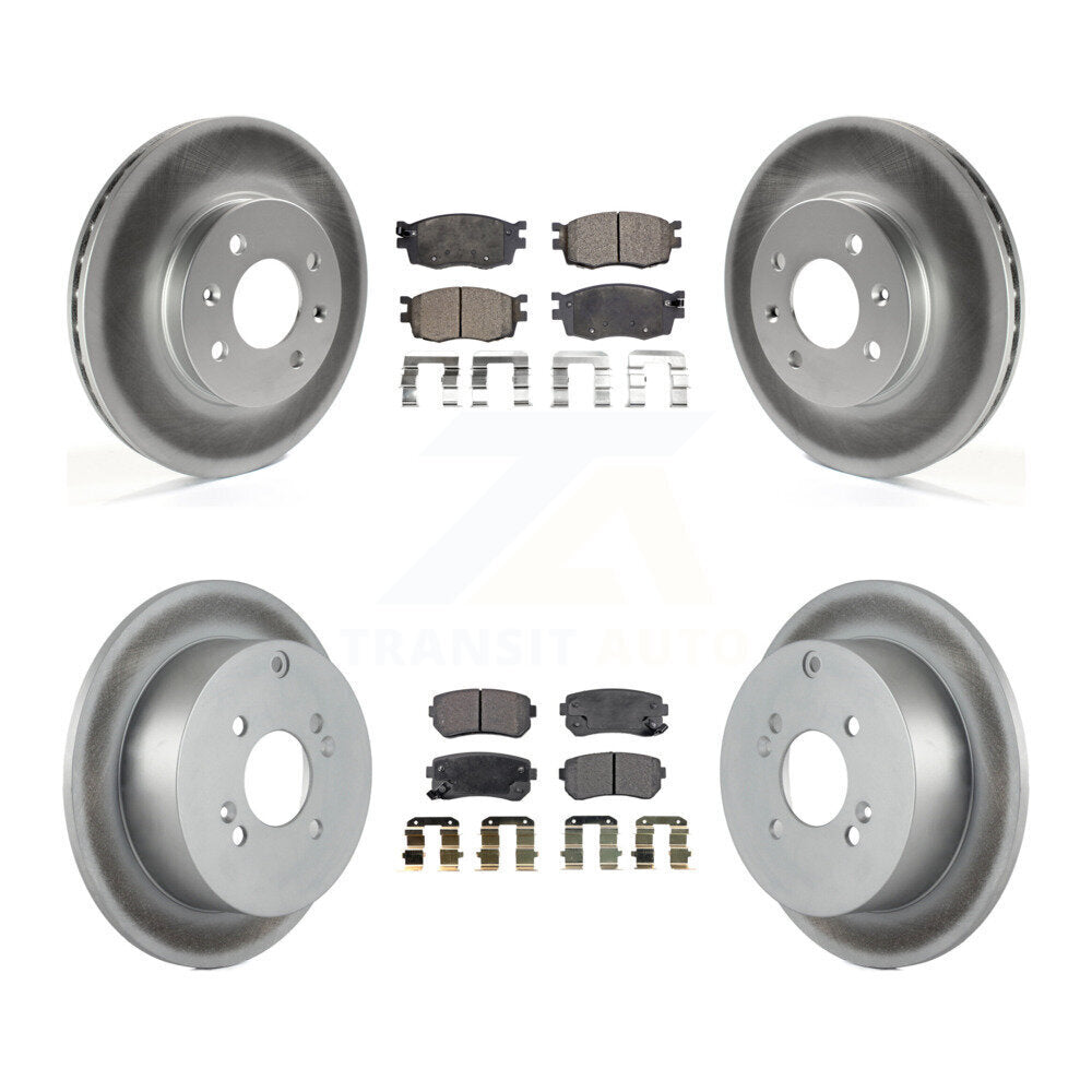 Transit Auto KGF-100927 Disc Brake Kit for 2006-2010 Hyundai Accent, Kia Rio, Kia Rio5 - Front and Rear