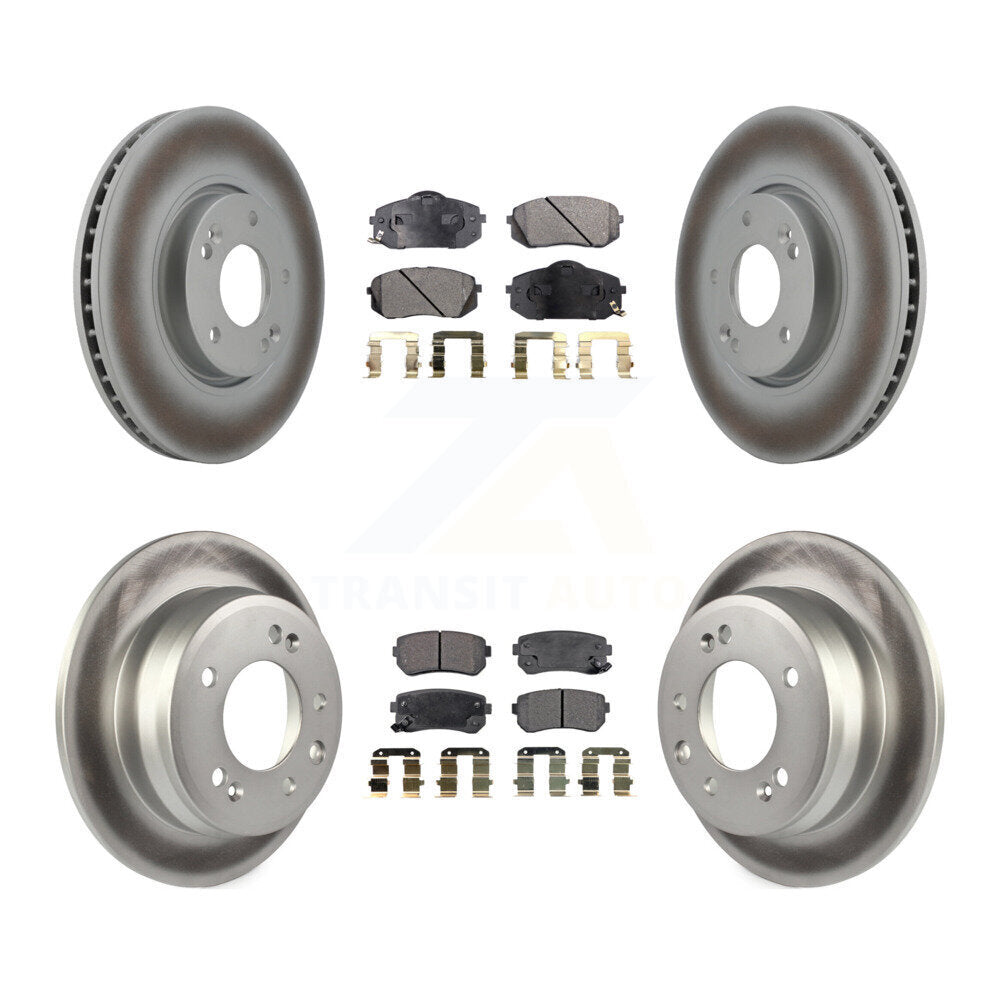 Transit Auto KGF-100936 Disc Brake Kit for 2012-2016 Hyundai Tucson, Kia Sportage - Front and Rear
