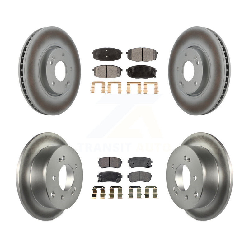 Transit Auto KGF-100937 Disc Brake Kit for 2010-2013 Kia Forte5, Kia Forte, Kia Forte Koup - Front and Rear