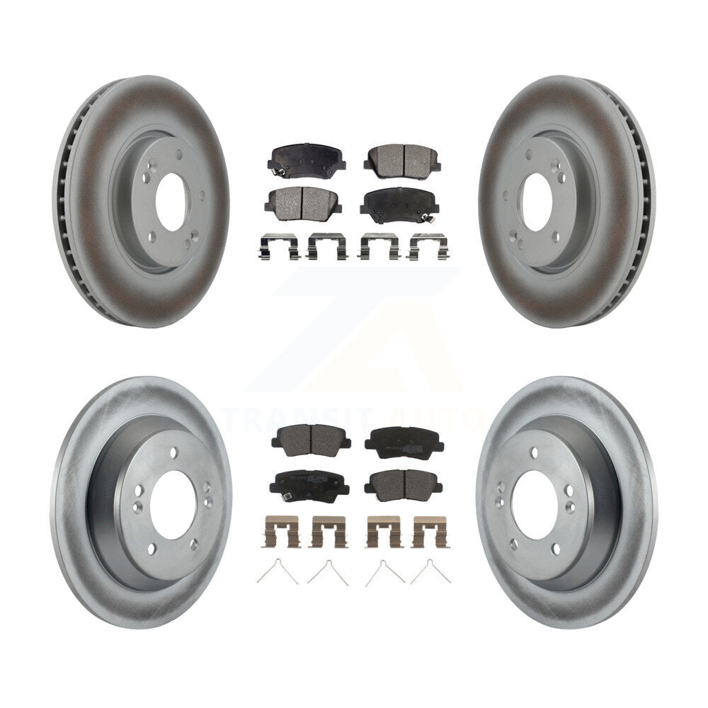 Transit Auto KGF-100940 Disc Brake Kit for 2014-2017 Kia Rondo - Front and Rear