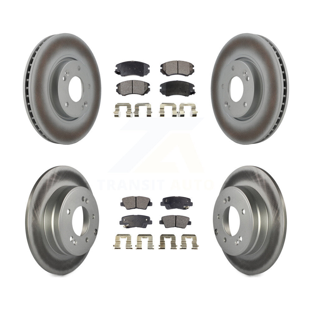 Transit Auto KGF-100948 Disc Brake Kit for 2008-2010 Hyundai Sonata - Front and Rear