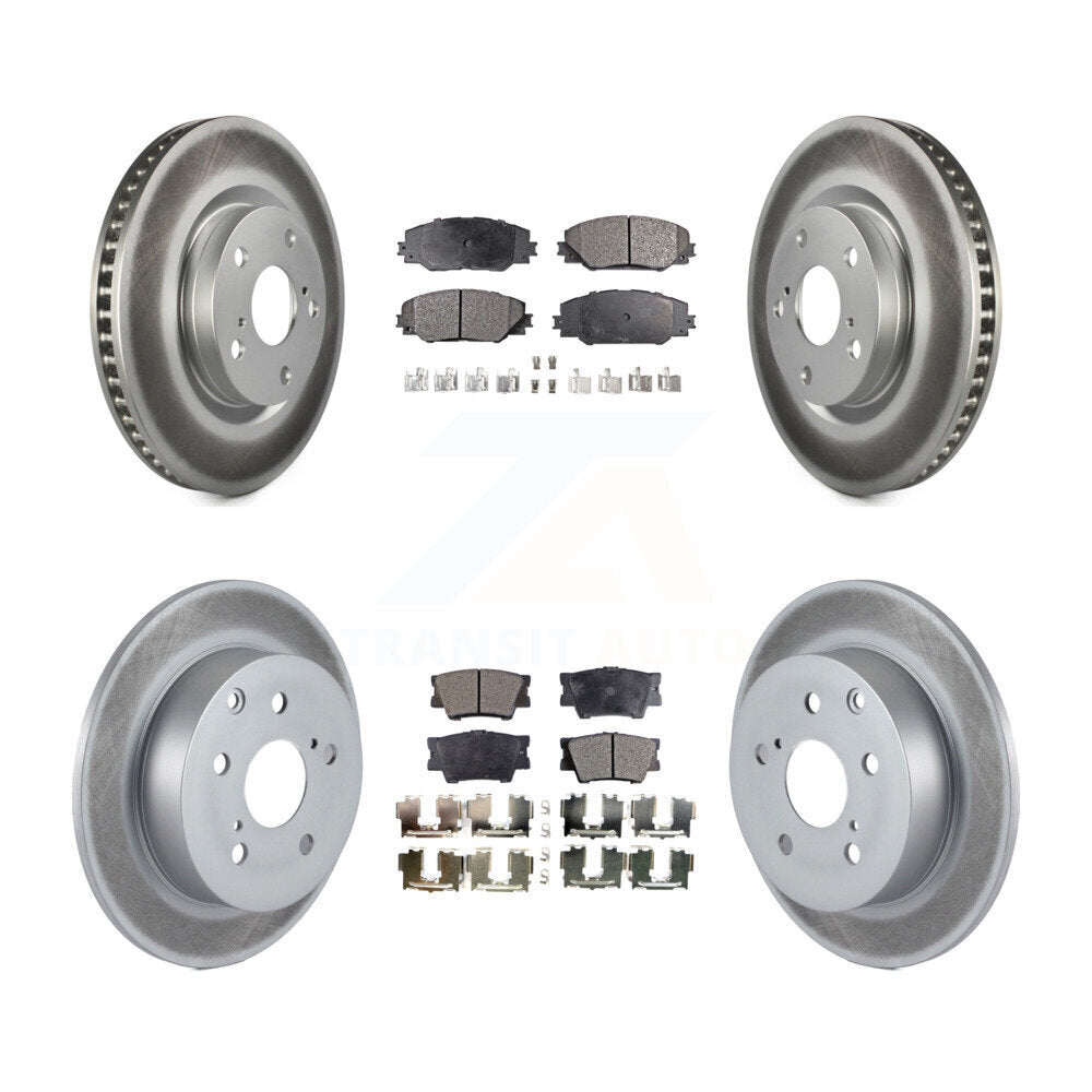 Transit Auto KGF-100953 Disc Brake Kit for 2009-2013 Pontiac Vibe, Toyota Matrix - Front and Rear