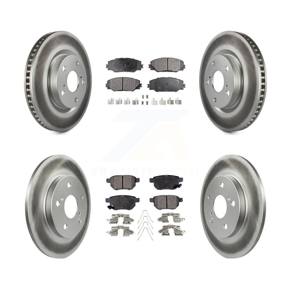 Transit Auto KGF-100957 Disc Brake Kit for 2009-2018 Toyota Corolla iM, Scion iM and More - Front and Rear