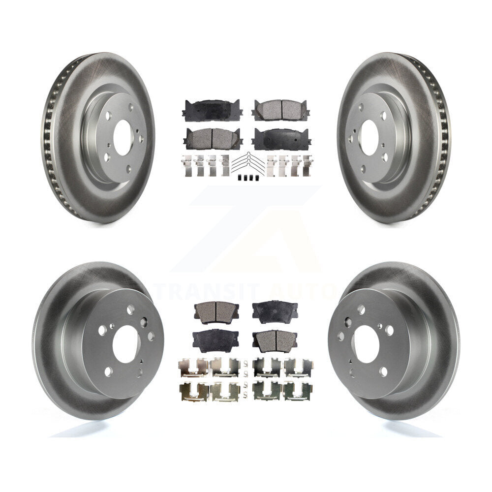 Transit Auto KGF-100959 Disc Brake Kit for 2007-2012 Toyota Avalon, Lexus ES350, Toyota Camry - Front and Rear