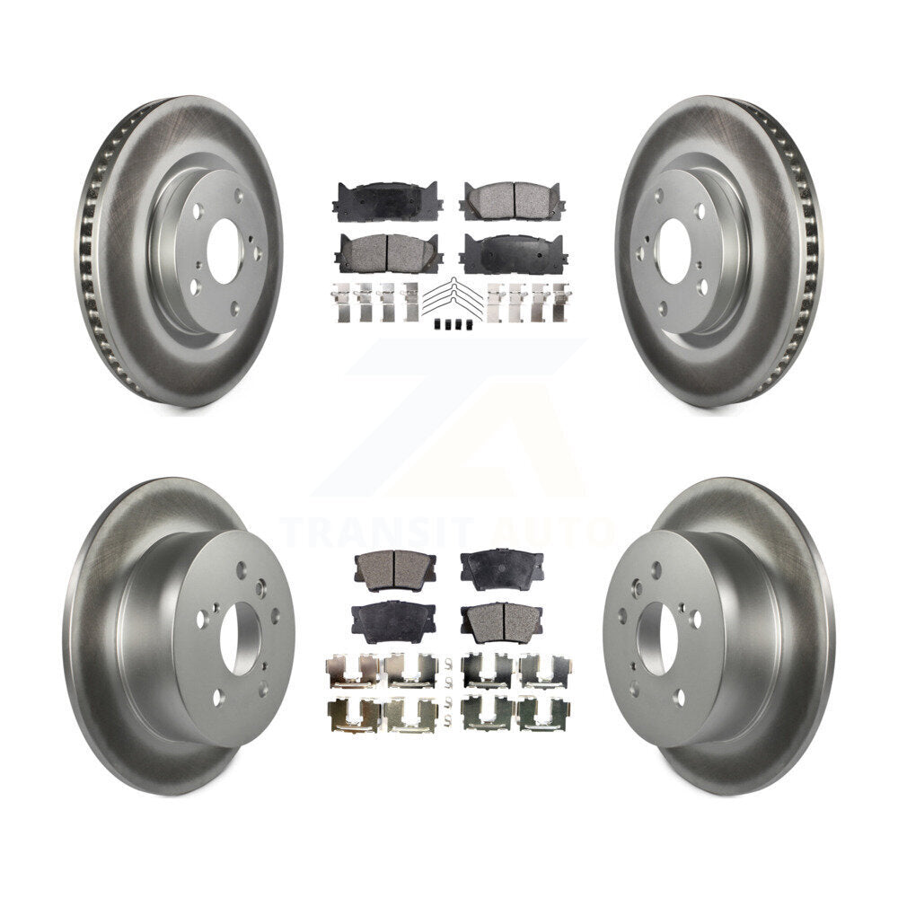 Transit Auto KGF-100960 Disc Brake Kit for 2012-2018 Lexus ES300h, Lexus ES350 and More - Front and Rear