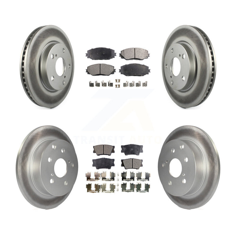 Transit Auto KGF-100962 Disc Brake Kit for 2006-2018 Toyota RAV4, Lexus HS250h - Front and Rear