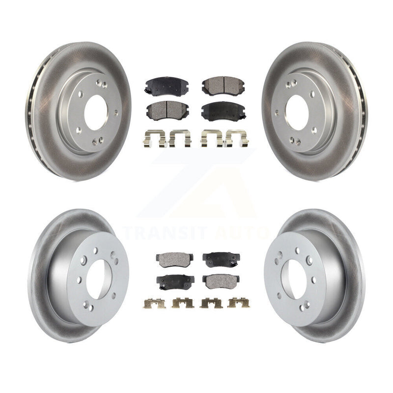 Transit Auto KGF-100971 Disc Brake Kit for 2007-2010 Hyundai Elantra - Front and Rear