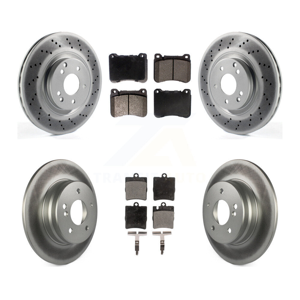 Transit Auto KGF-100978 Disc Brake Kit for 2004-2011 Mercedes-Benz SLK300, Mercedes-Benz CLK350 and More - Front and Rear