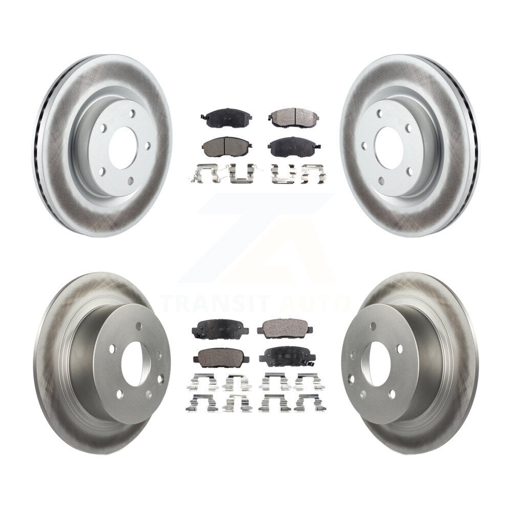 Transit Auto KGF-100992 Disc Brake Kit for 2007-2013 Nissan Altima - Front and Rear