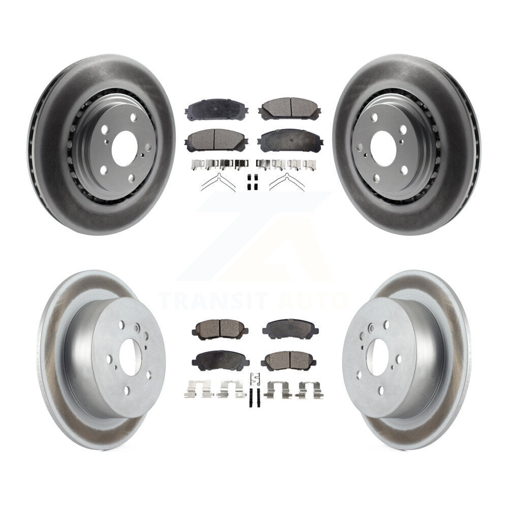 Transit Auto KGF-101020 Disc Brake Kit for 2008-2013 Toyota Highlander - Front and Rear