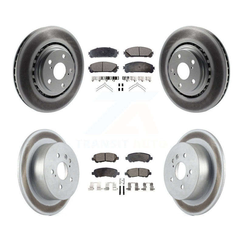 Transit Auto KGF-101020 Disc Brake Kit for 2008-2013 Toyota Highlander - Front and Rear