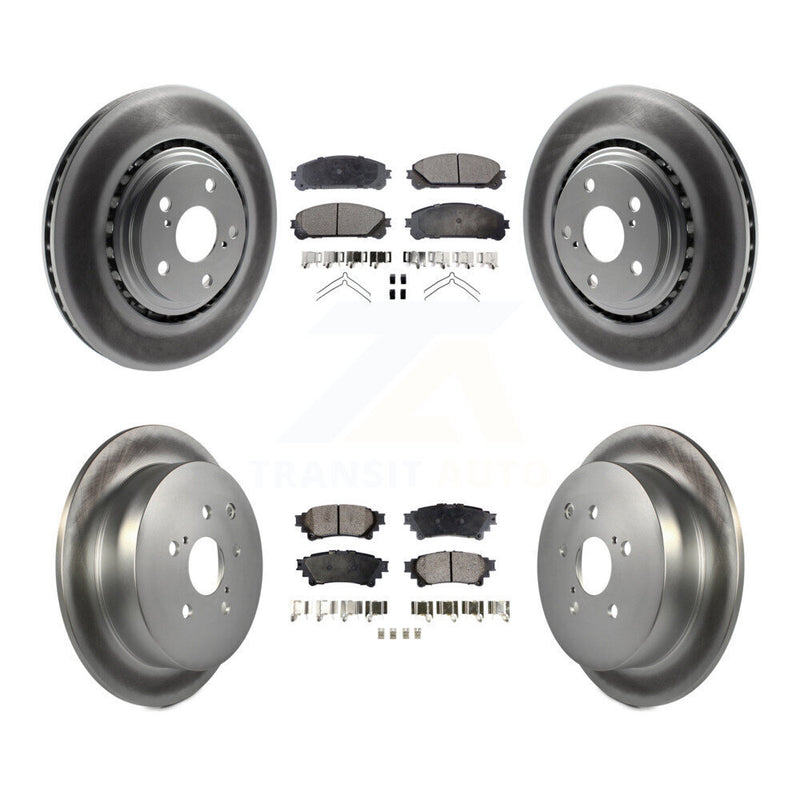 Transit Auto KGF-101022 Disc Brake Kit for 2010-2020 Toyota Highlander, Toyota Sienna and More - Front and Rear