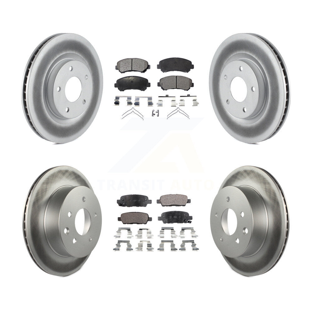 Transit Auto KGF-101024 Disc Brake Kit for 2008-2015 Nissan Rogue Select, Nissan Rogue - Front and Rear