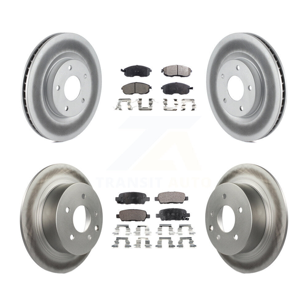Transit Auto KGF-101025 Disc Brake Kit for 2007-2012 Nissan Sentra - Front and Rear
