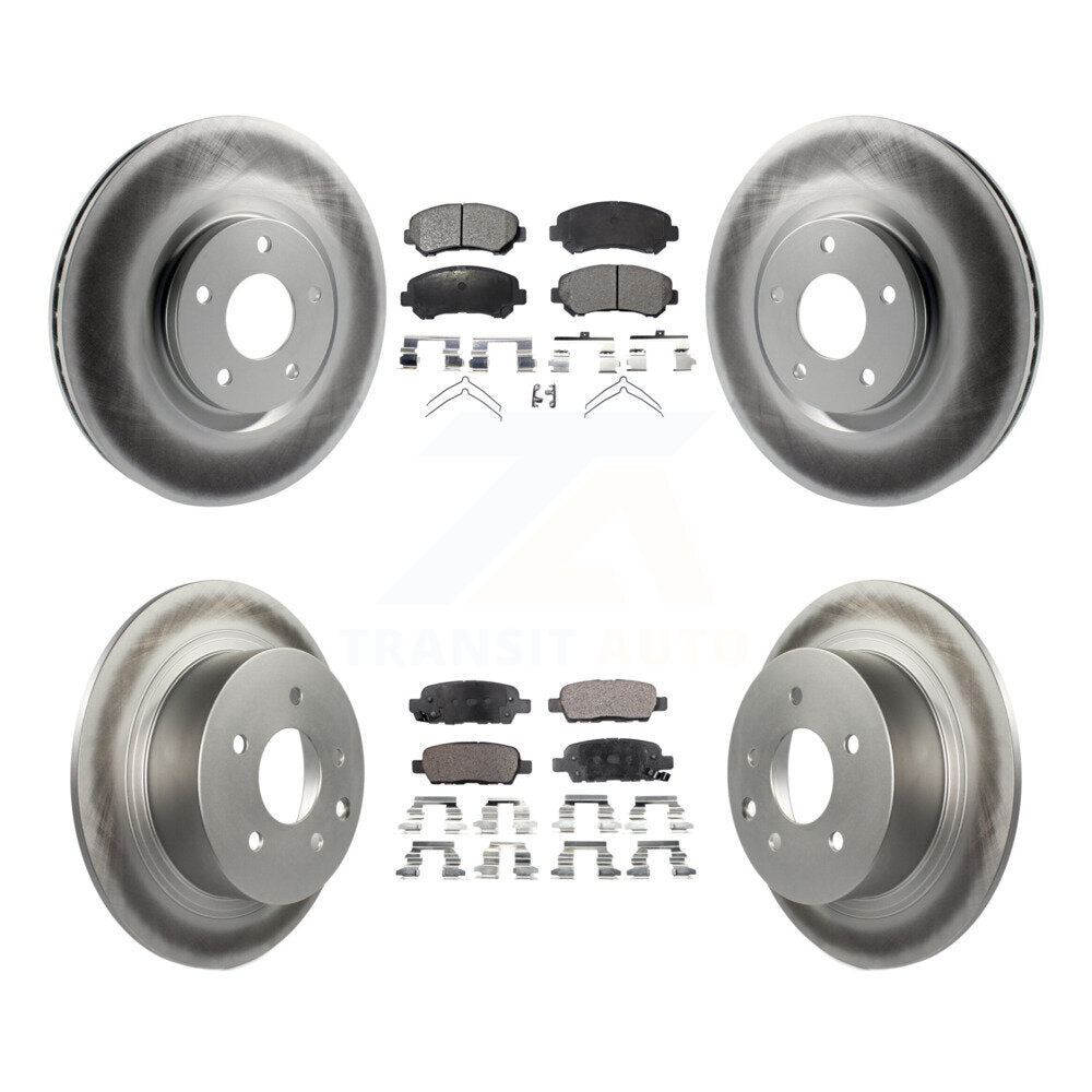 Transit Auto KGF-101026 Disc Brake Kit for 2007-2012 Nissan Sentra - Front and Rear