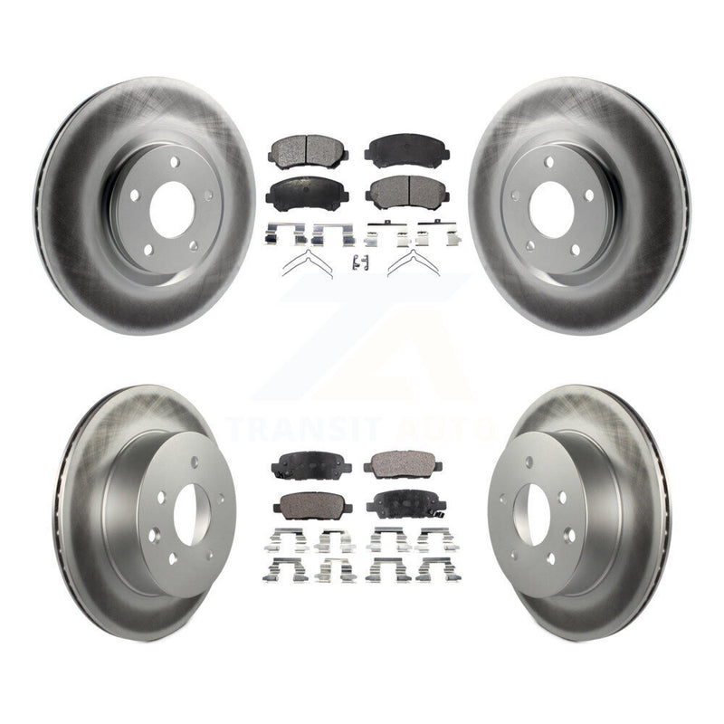 Transit Auto KGF-101027 Disc Brake Kit for 2014-2017 Nissan Juke - Front and Rear