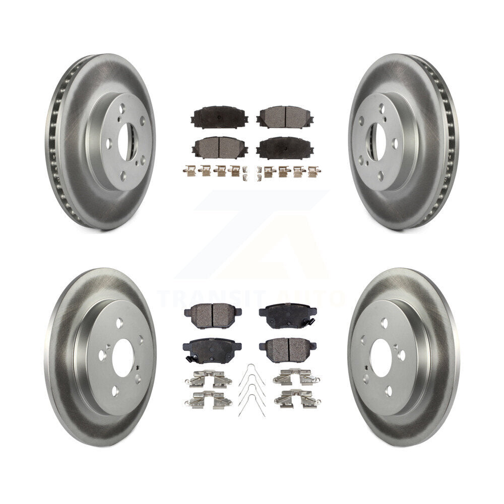 Transit Auto KGF-101062 Disc Brake Kit for 2010-2015 Toyota Prius Plug-In, Lexus CT200h, Toyota Prius - Front and Rear