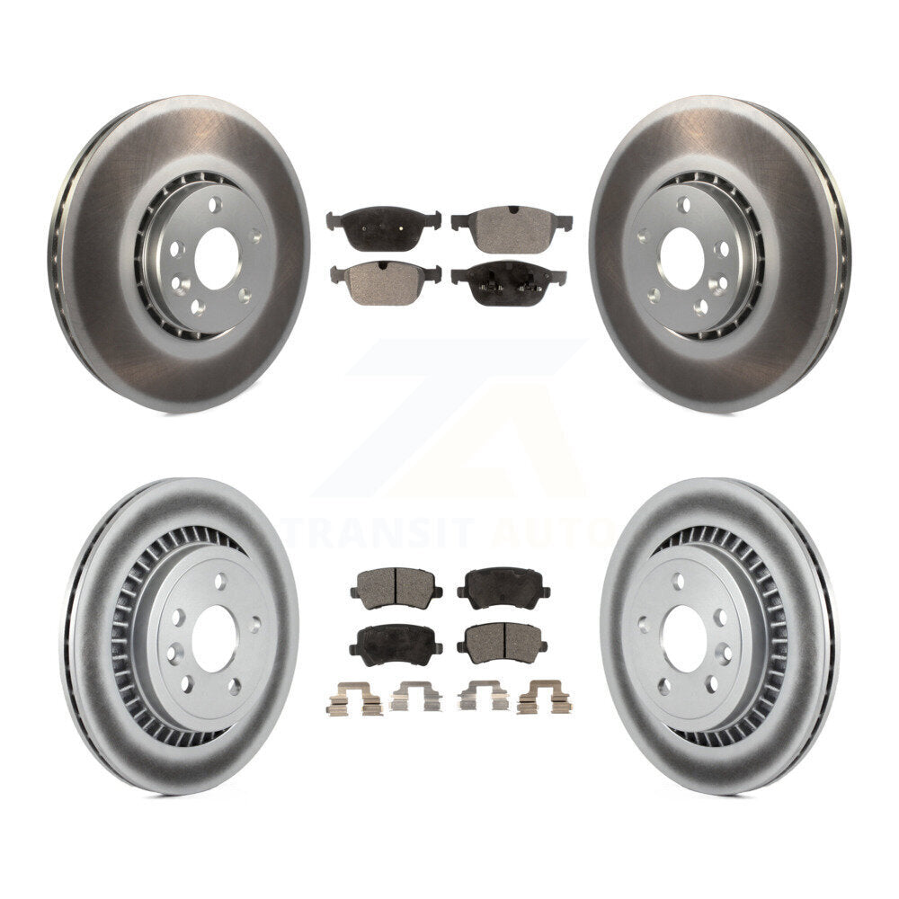 Transit Auto KGF-101069 Disc Brake Kit for 2010-2015 Volvo XC60 - Front and Rear