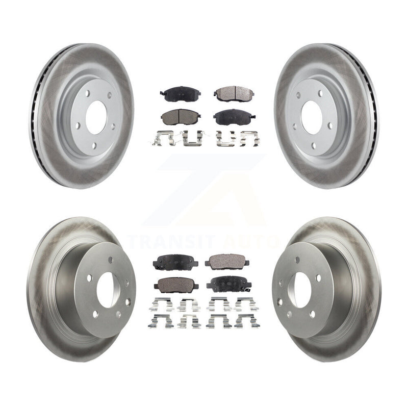 Transit Auto KGF-101086 Disc Brake Kit for 2011-2019 Nissan Juke, Nissan Sentra - Front and Rear