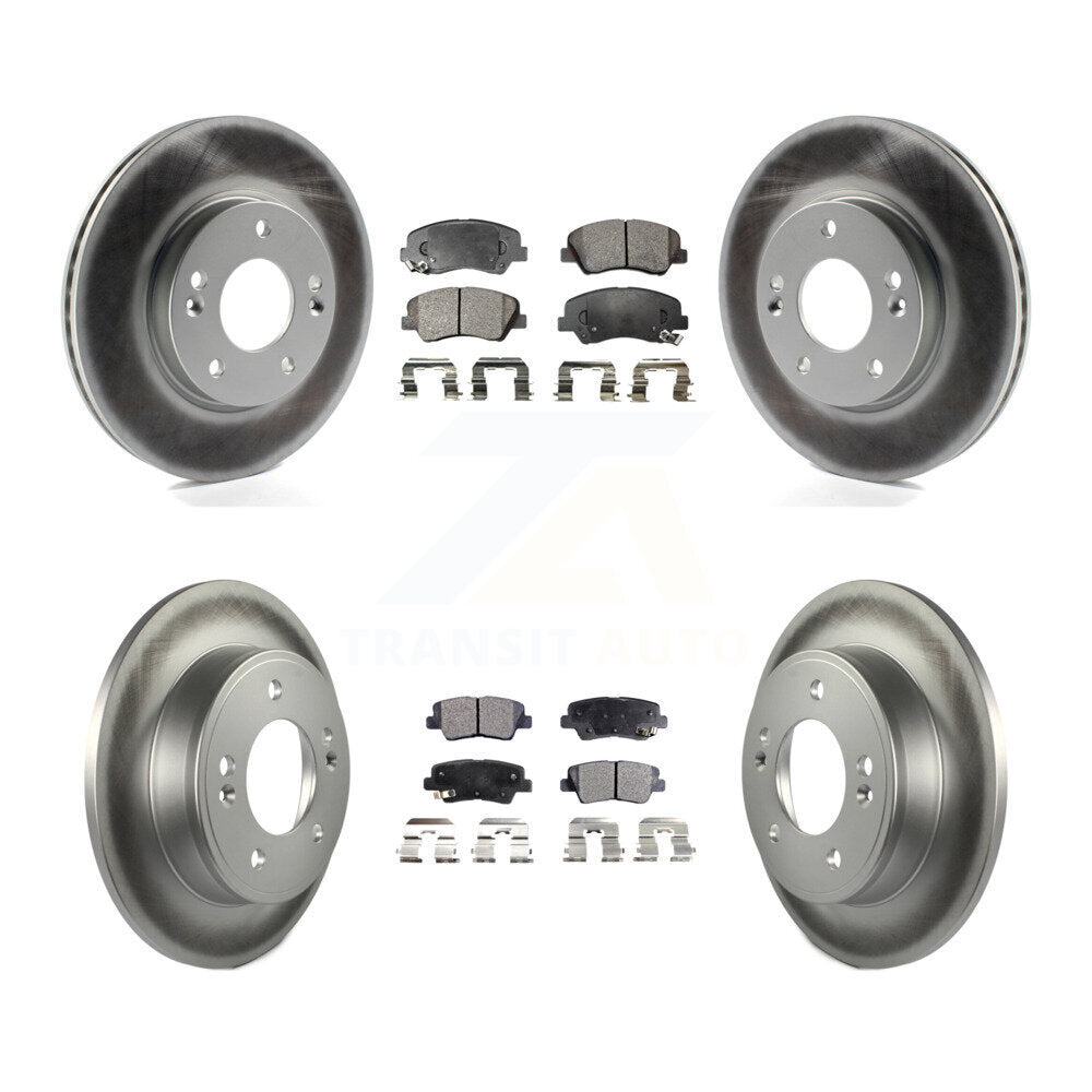 Transit Auto KGF-101089 Disc Brake Kit for 2011-2016 Hyundai Elantra GT, Kia Forte and More - Front and Rear