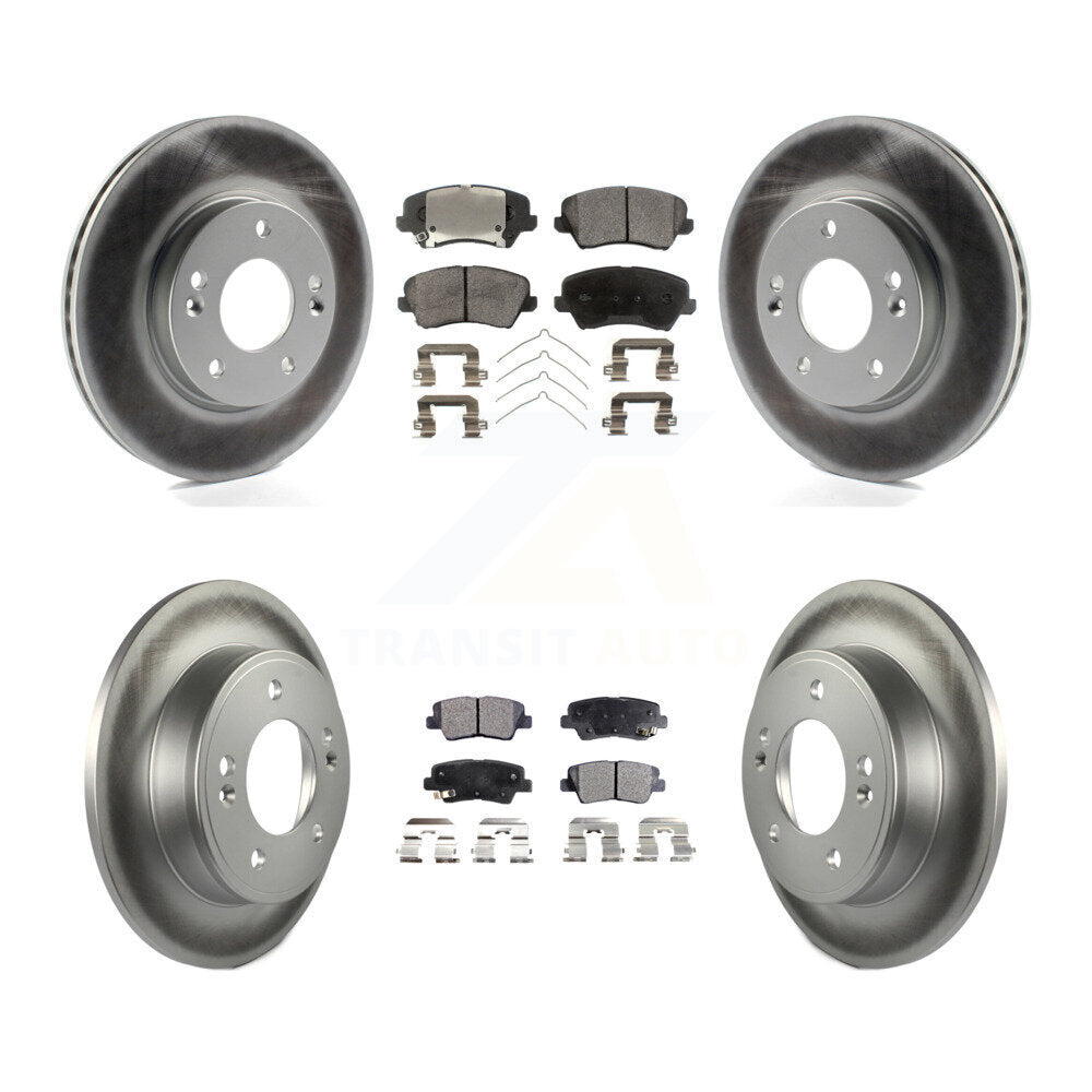 Transit Auto KGF-101090 Disc Brake Kit for 2016-2017 Kia Forte Koup, Hyundai Elantra GT - Front and Rear
