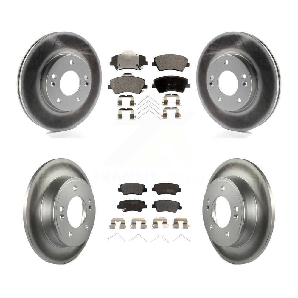 Transit Auto KGF-101092 Disc Brake Kit for 2017-2020 Hyundai Elantra - Front and Rear