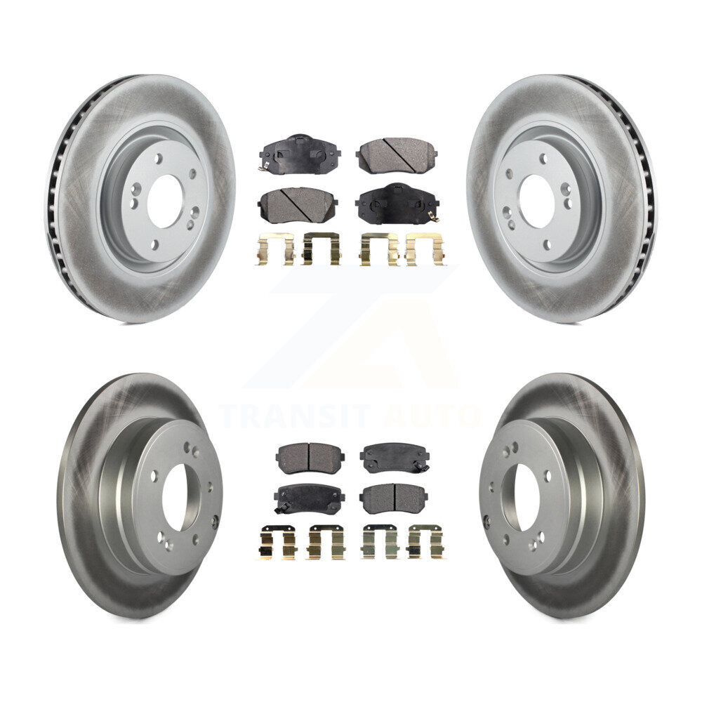 Transit Auto KGF-101094 Disc Brake Kit for 2014-2017 Hyundai Tucson, Kia Cadenza - Front and Rear