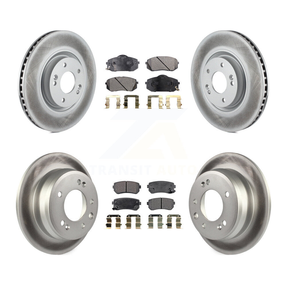 Transit Auto KGF-101095 Disc Brake Kit for 2015 Hyundai Tucson - Front and Rear