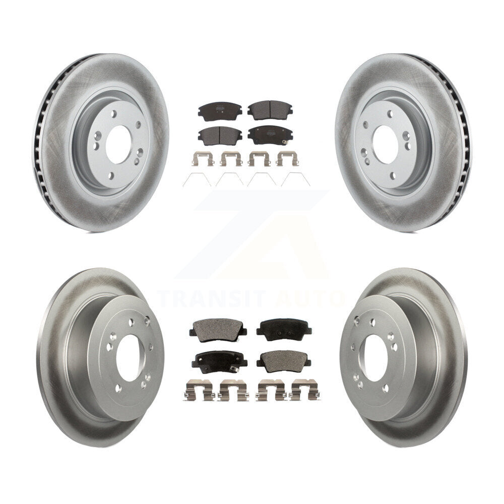 Transit Auto KGF-101101 Disc Brake Kit for 2017-2022 Kia Sportage - Front and Rear