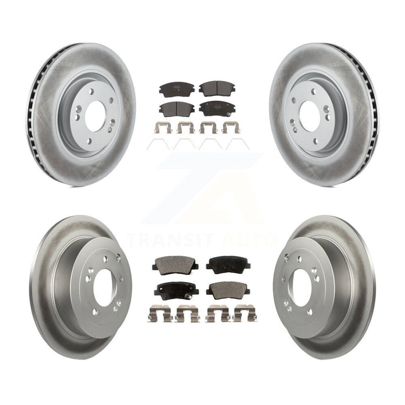 Transit Auto KGF-101101 Disc Brake Kit for 2017-2022 Kia Sportage - Front and Rear